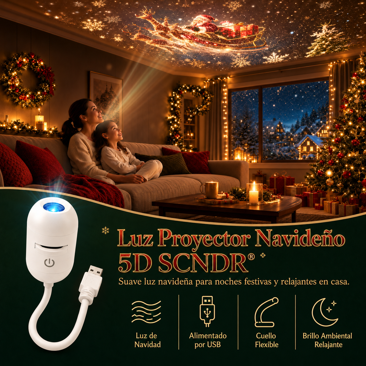 🎅𝑺𝑪𝑵𝑫𝑹® 🎄🎄 𝑃𝑟𝑜𝑦𝑒𝑐𝑡𝑜𝑟 𝐷𝑒 𝐿𝑢𝑧 𝑁𝑜𝑐𝑡𝑢𝑟𝑛𝑎 𝐻𝑜𝑙𝑜𝑔𝑟á𝑓𝑖𝑐𝑎 5𝑑 𝐷𝑖𝑛á𝑚𝑖𝑐𝑎 𝐼𝑛𝑡𝑒𝑙𝑖𝑔𝑒𝑛𝑡𝑒 𝐻𝑑 𝐷𝑒 𝑁𝑢𝑒𝑣𝑎 𝐺𝑒𝑛𝑒𝑟𝑎𝑐𝑖ó𝑛