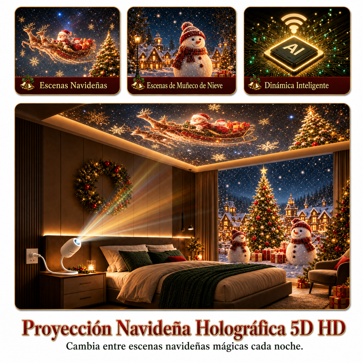 🎅𝑺𝑪𝑵𝑫𝑹® 🎄🎄 𝑃𝑟𝑜𝑦𝑒𝑐𝑡𝑜𝑟 𝐷𝑒 𝐿𝑢𝑧 𝑁𝑜𝑐𝑡𝑢𝑟𝑛𝑎 𝐻𝑜𝑙𝑜𝑔𝑟á𝑓𝑖𝑐𝑎 5𝑑 𝐷𝑖𝑛á𝑚𝑖𝑐𝑎 𝐼𝑛𝑡𝑒𝑙𝑖𝑔𝑒𝑛𝑡𝑒 𝐻𝑑 𝐷𝑒 𝑁𝑢𝑒𝑣𝑎 𝐺𝑒𝑛𝑒𝑟𝑎𝑐𝑖ó𝑛