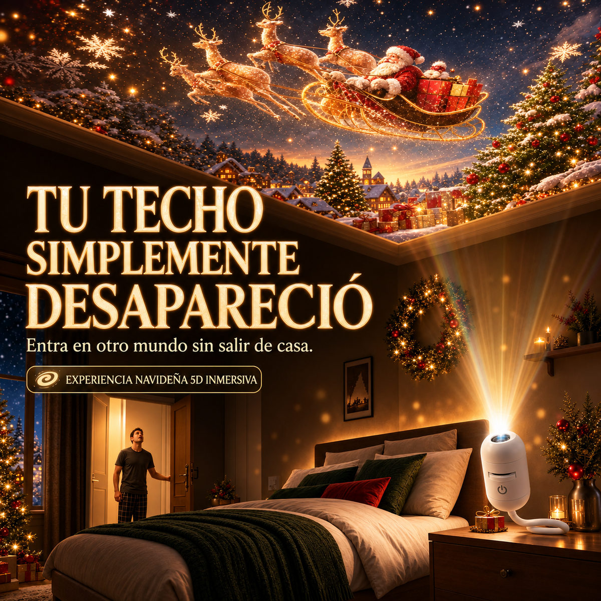 🎅𝑺𝑪𝑵𝑫𝑹® 🎄🎄 𝑃𝑟𝑜𝑦𝑒𝑐𝑡𝑜𝑟 𝐷𝑒 𝐿𝑢𝑧 𝑁𝑜𝑐𝑡𝑢𝑟𝑛𝑎 𝐻𝑜𝑙𝑜𝑔𝑟á𝑓𝑖𝑐𝑎 5𝑑 𝐷𝑖𝑛á𝑚𝑖𝑐𝑎 𝐼𝑛𝑡𝑒𝑙𝑖𝑔𝑒𝑛𝑡𝑒 𝐻𝑑 𝐷𝑒 𝑁𝑢𝑒𝑣𝑎 𝐺𝑒𝑛𝑒𝑟𝑎𝑐𝑖ó𝑛